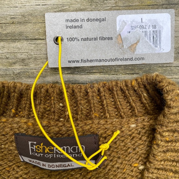 🎉SOLD🎉 Fisherman Out of Ireland Irish Wool Vest - Olive - Picture 2 of 9
